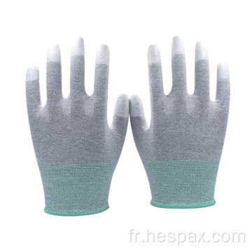 HESPAX Gants de fibre de carbone enduit de PU durable HESPAX